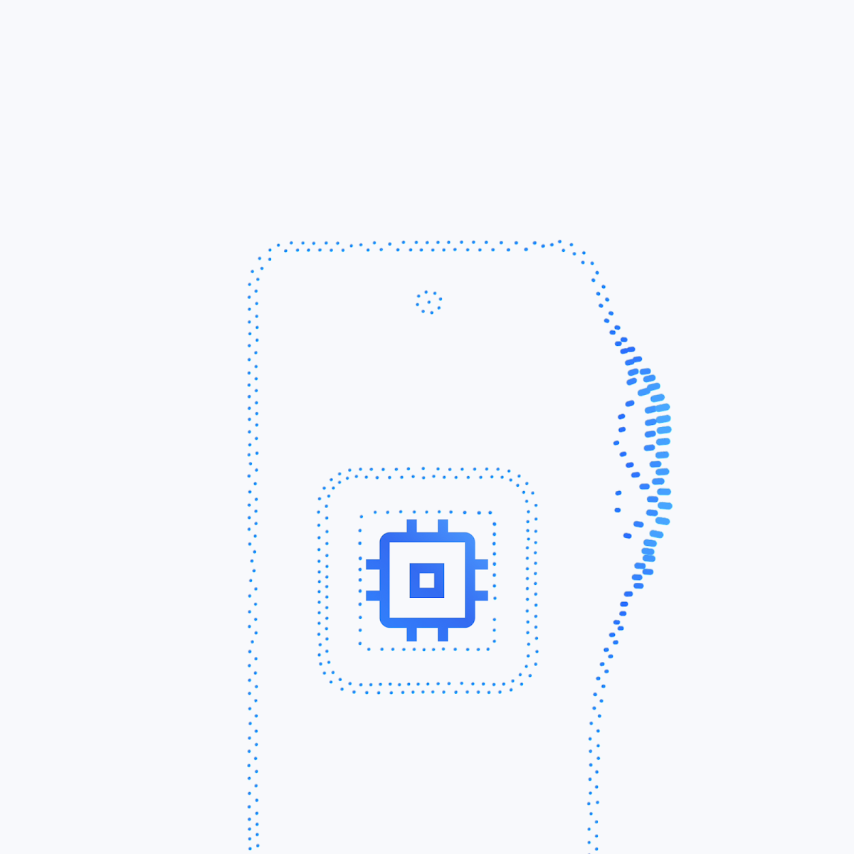 边缘端部署 — 手机与芯片端侧推理示意图